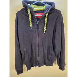 O'Neil Men Full Zip Hoodies Size Small Marine Long Sleeves Pre-Owned